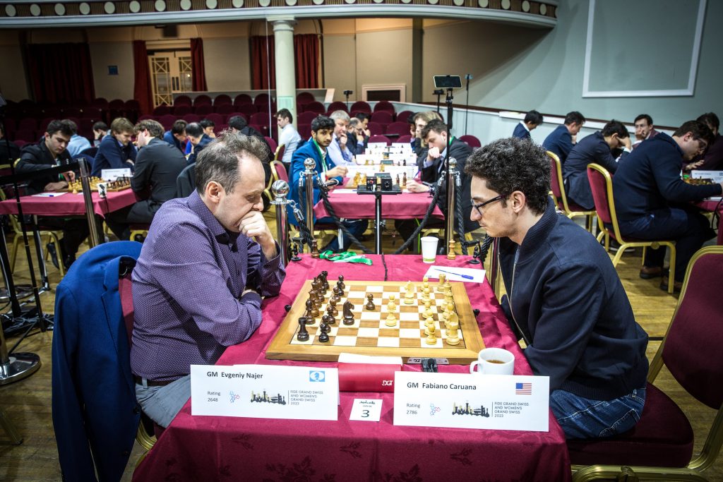 The round 7 of the Fide Grand Swiss will feature a clash between