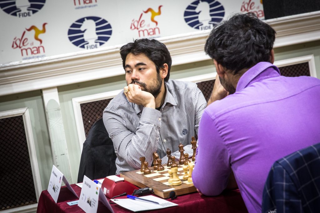 GM Hikaru Nakamura after a draw with Andrey Esipenko in Round 6